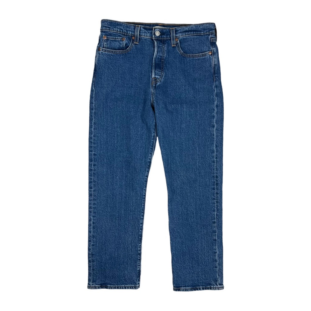 Levi’s Wedge Straight Premium Medium Wash Denim Jeans Button Fly Sz 29 X 26